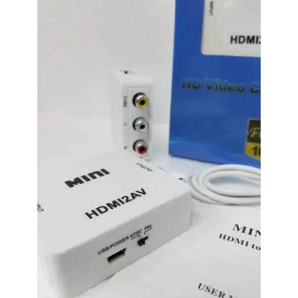 Hộp Chuyển Đổi Hdmi Sang Rca Av / Mini Hdmi2Av / Mini Hdmi2Av Tv Box Hdmi 2av