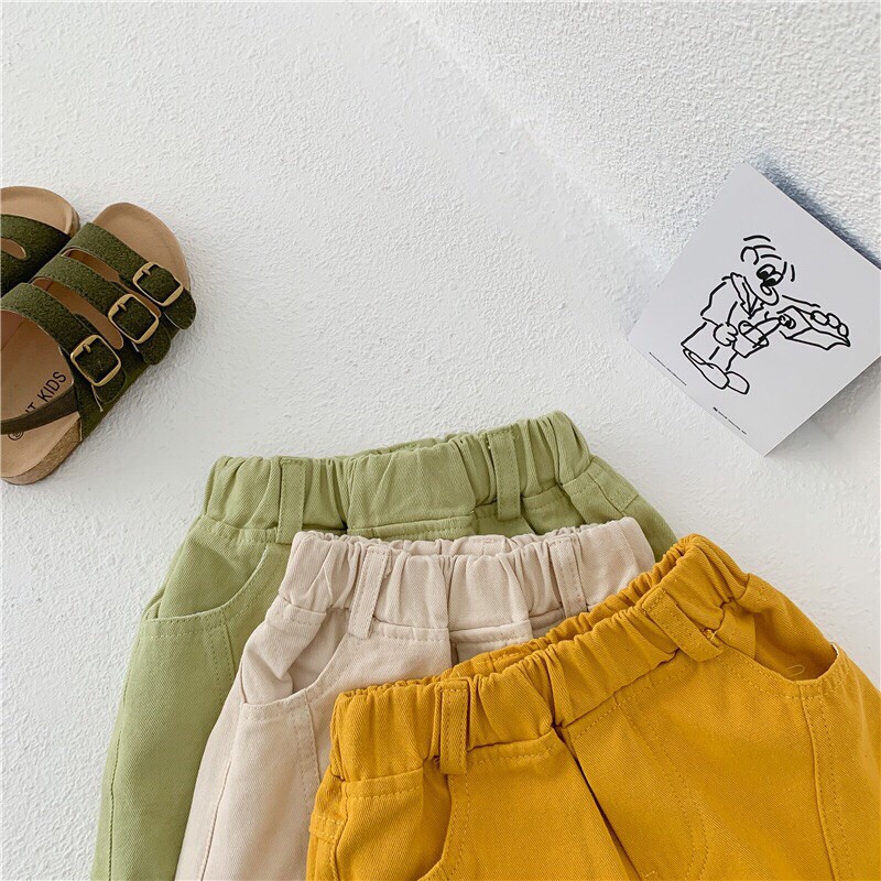 Quần short kaki cho bé &lt;FREE SHIP&gt; Quần sooc trẻ em phong cách Hàn Quốc cá tính