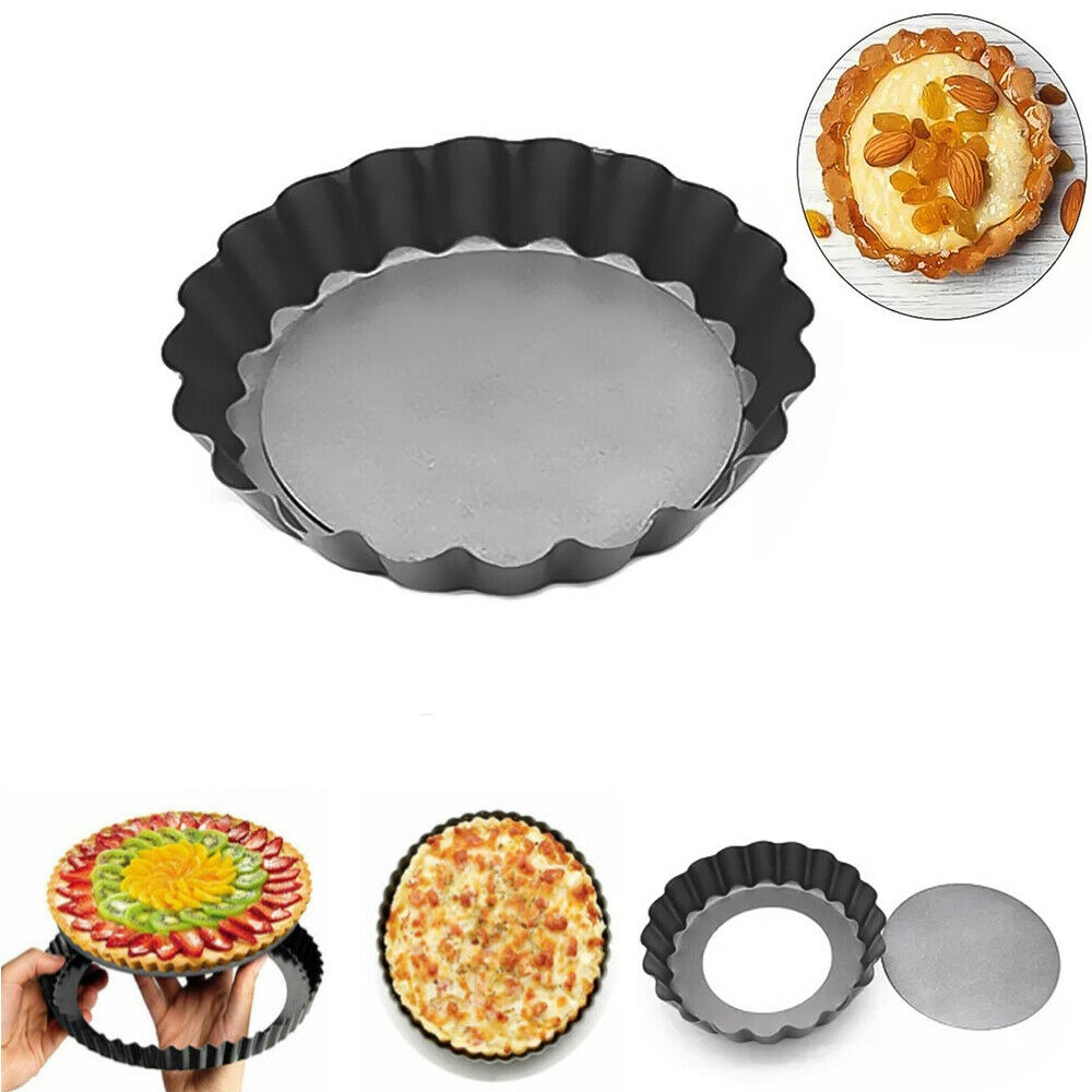 Khuôn Làm Bánh Pizza Hình Tròn Đáy Rộng Chống Dính Diy