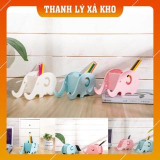 Giá đỡ điện thoại đa năng kiêm hộp để bút viết hình con voi tiện lợi