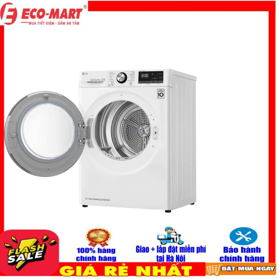 DVHP09W - Máy sấy bơm nhiệt LG Inverter 9 Kg DVHP09W - Heatpump