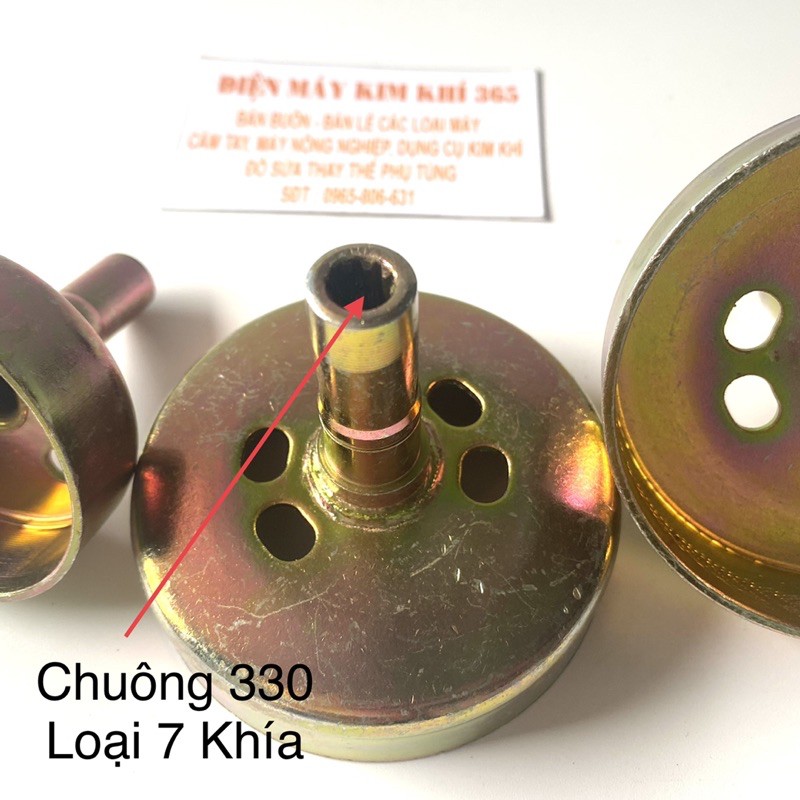 Chuông Máy Cắt Cỏ 260 - 330 Loại 7 Khía Và 9 Khía - Chuông Bố Côn Máy Cắt Cỏ Các Loại