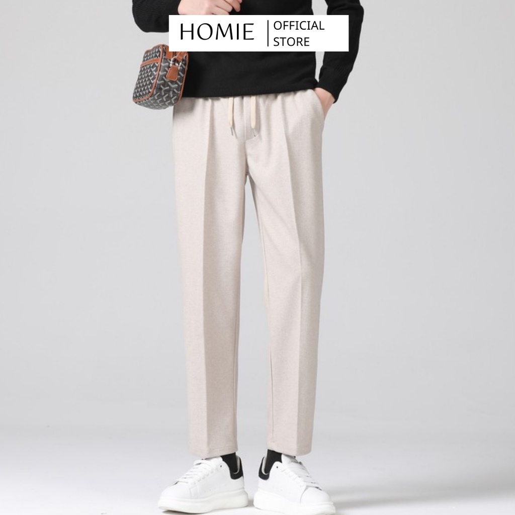 Quần Baggy Nam Ống Rộng Cạp Chun :: Quần Tây Âu Dáng Hàn Cao Cấp