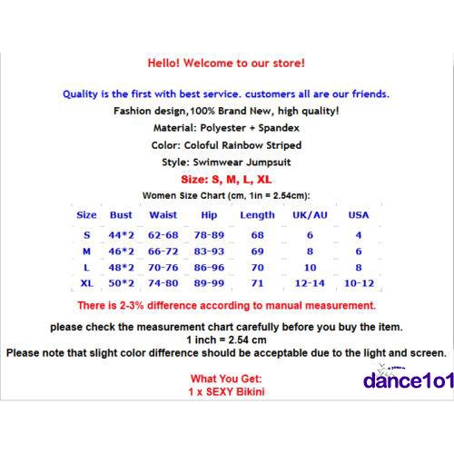 Áo Bơi Và Quần Bơi Màu Sắc Cầu Vồng Xinh Xắn Cho Nữ