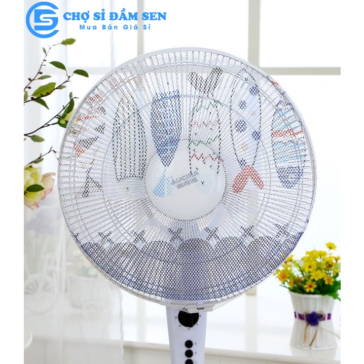 Lưới Bọc quạt hoạt hình dễ thương, dữ an toàn cho bé, yên tâm cho mẹ B12-Bocquat-HH