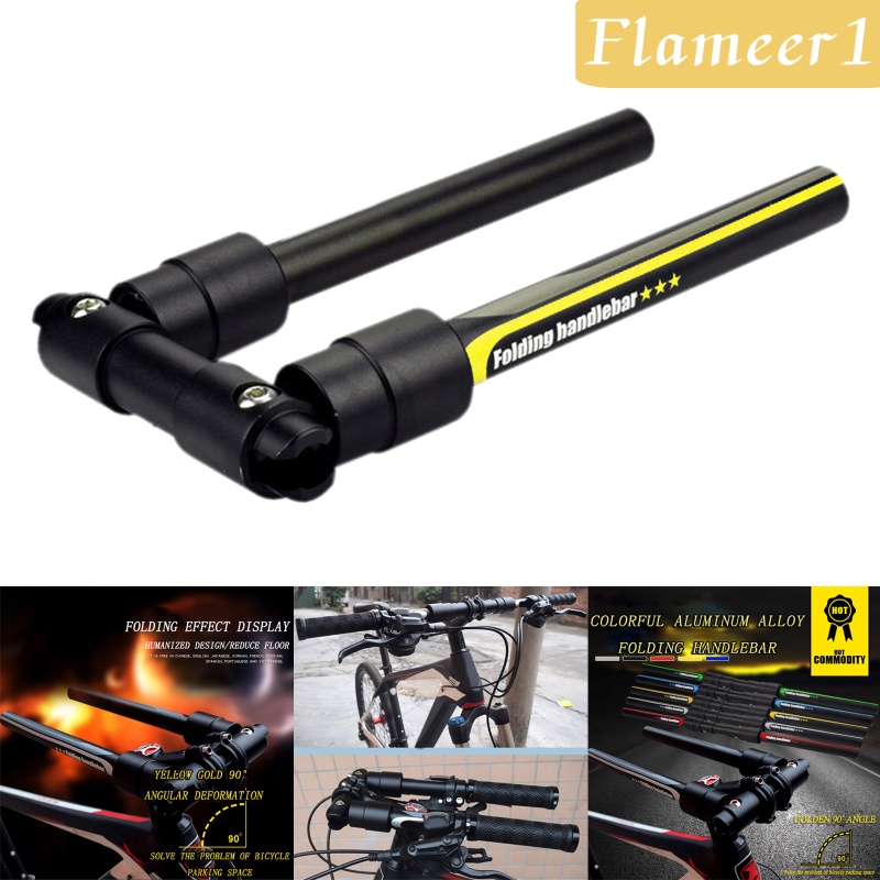 [FLAMEER1]Folding Handlebar Racing Bicycle Scooter Flat Handle Bar Part