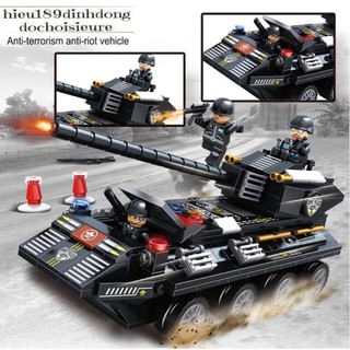 Lăp ráp xếp hình 41016 : Xe tank của swat (3in1) (ảnh thật)