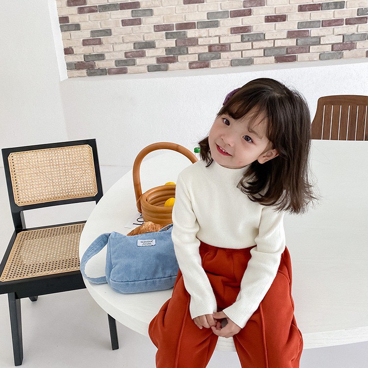 Áo len cho bé trai/ gái cổ lọ 3 phân - Hàng thu đông Ambb Kids đẹp (kèm clip + ảnh thật)