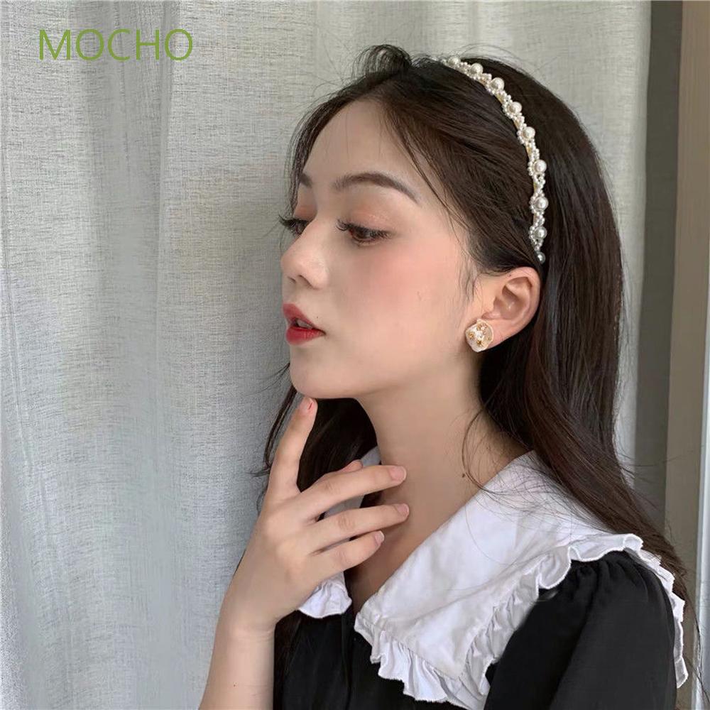 (Hàng Mới Về) Băng Đô Cài Tóc Đính Ngọc Trai Giả Thời Trang Cho Nữ