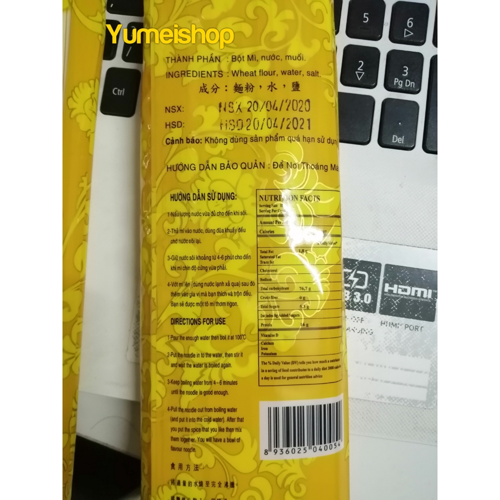 [Siêu Hot] Mì Chỉ Đũa kiểu Người Hoa gói 250gr | BigBuy360 - bigbuy360.vn