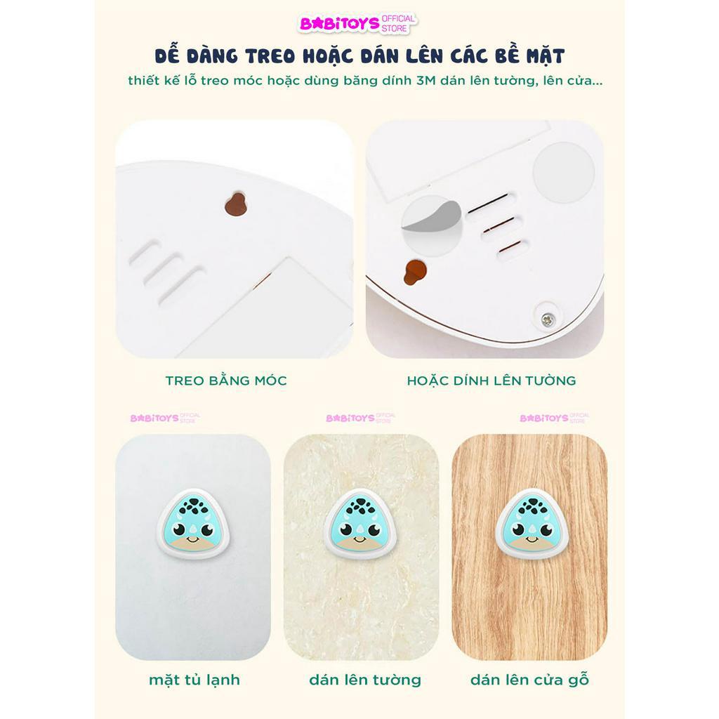 Bộ chạm nhảy tăng chiều cao ĐẾM TIẾNG VIỆT bộ máy chuông bấm đập nhảy thử thách kèm thước dán tường đo chiều cao cho bé