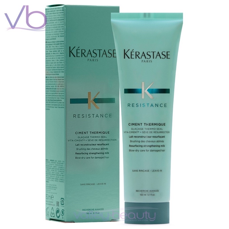 Kem dưỡng xả khô chống nhiệt Kerastase Resistance Blow-Dry Primer Leave In Ciment Thermique 150ml