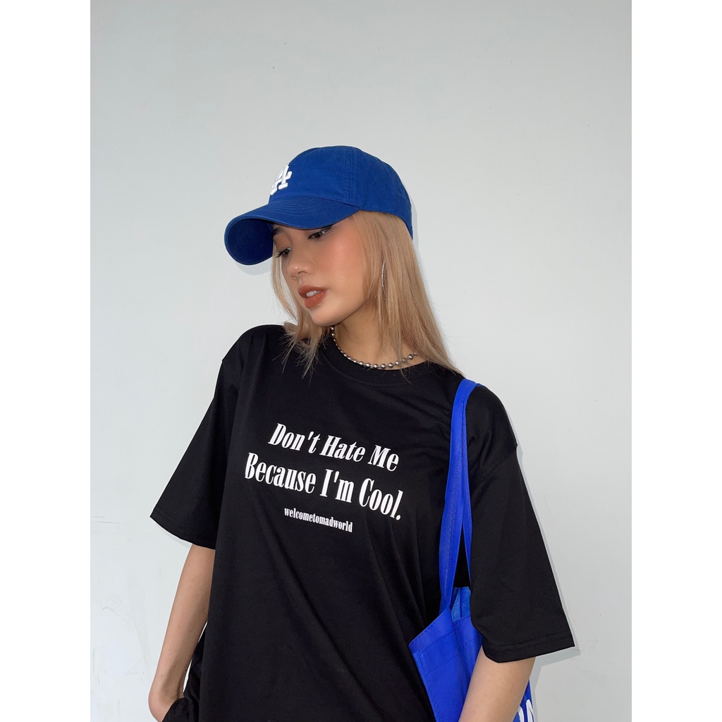 MADMIND® Chính Hãng - Áo thun Cool  màu đen - cổ tròn, cotton thoáng mát - Essential Collection Form Rộng Unisex