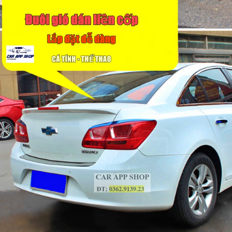 Đuôi gió dán liền cốp Cruze - Cánh gió dán Chevrolet Cruze