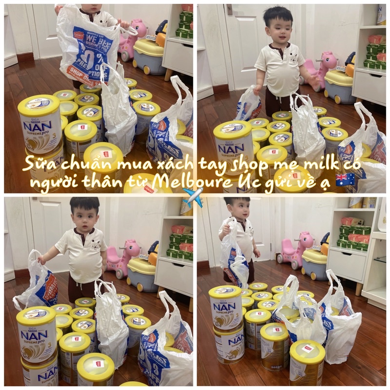 Sữa Nan Supreme Pro Úc 800G cho bé dị ứng đạm bò TP1P lon 800G ✈️🍼🇦🇺 Tặng Khăn ướt Hàn Quốc 🎁