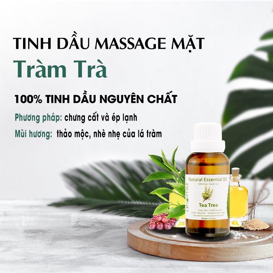 [Aroma] Tinh dầu chống mụn cho da mặt - Tea Tree 15ml