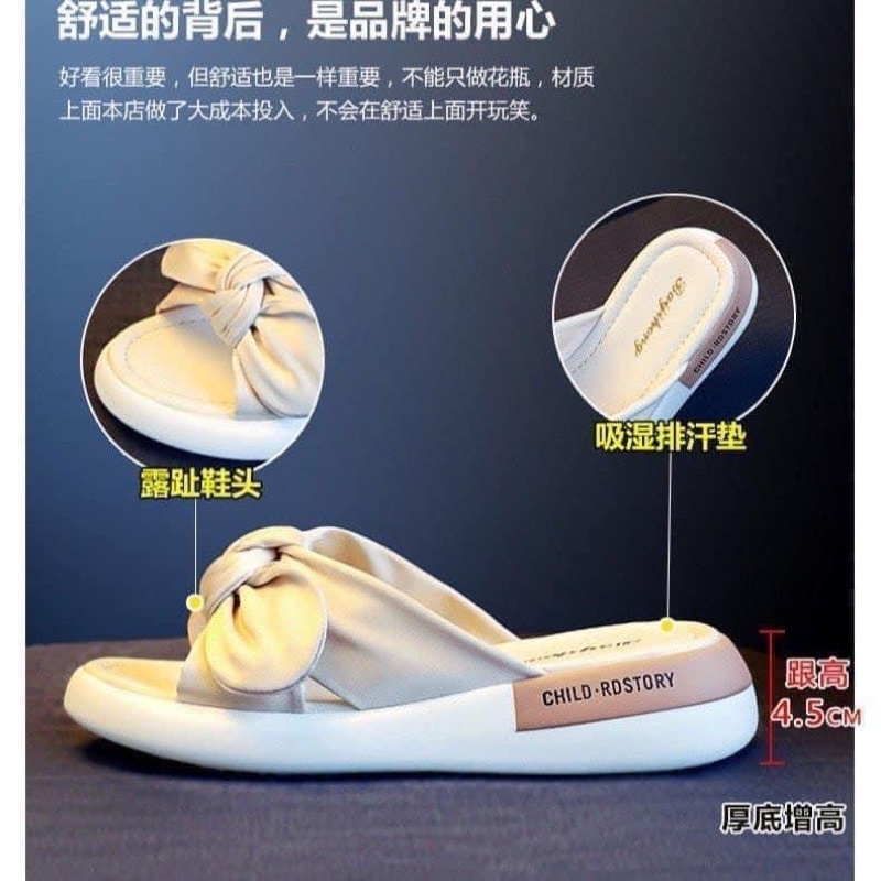 Dép cao su mềm bánh bèo hàng QC xinh xắn- Fom to khách đi lùi 1 size