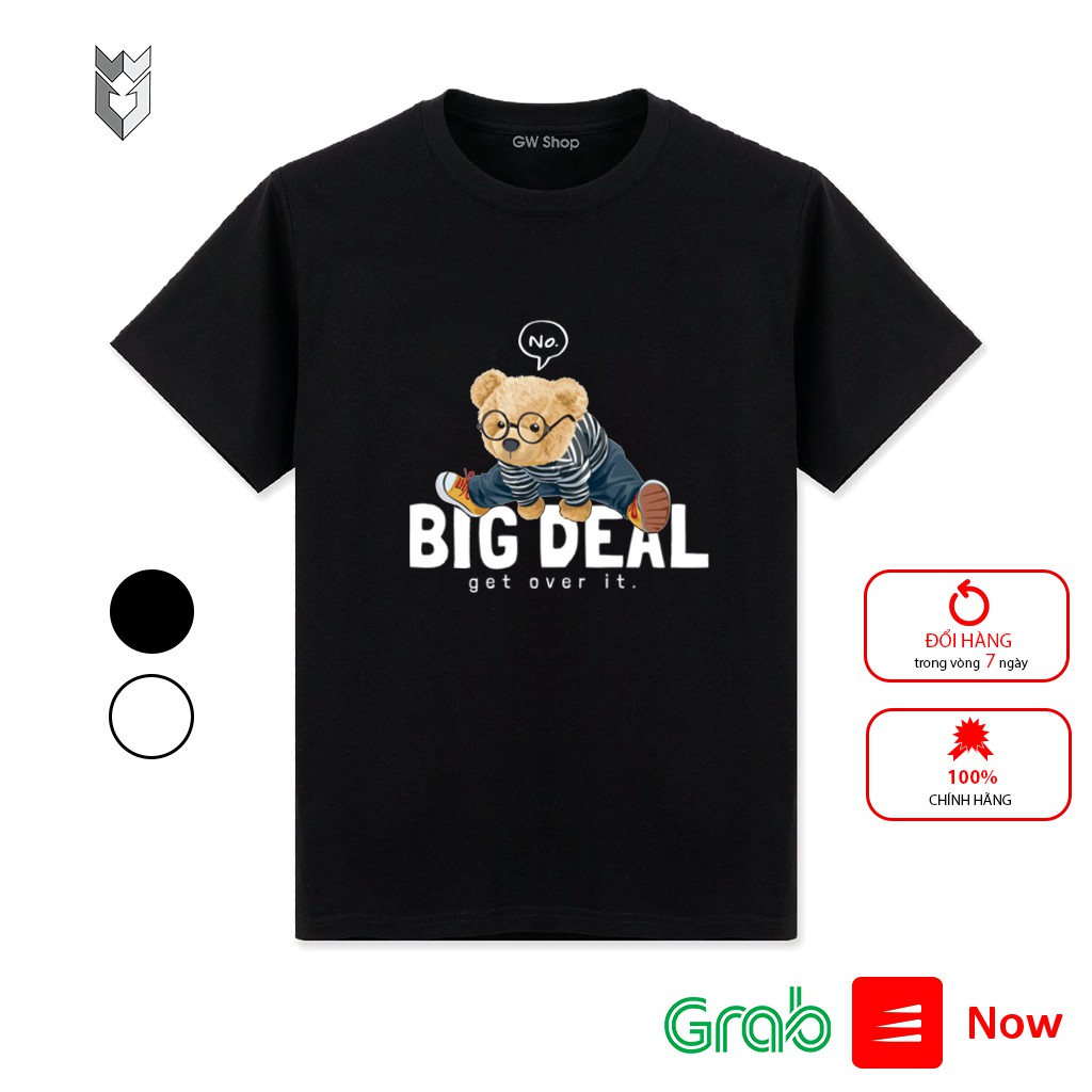 【FREE SHIP】Áo thun nam nữ Unisex tay ngắn in BIG DEAL, vải cotton co dãn 4 chiều - GW SHOP