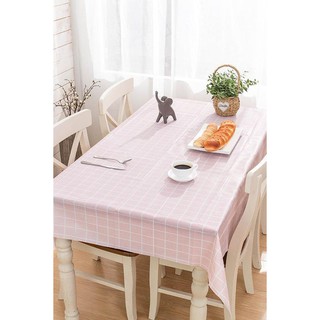 Khăn trải bàn kẻ caro decor phông nền chụp ảnh PVC chống thấm nước nhiều màu