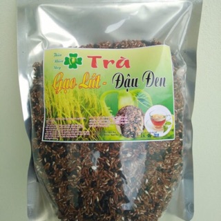 Gạo lứt và đậu đen rang chín