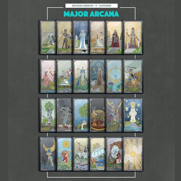 Bài Broken Mirror Tarot 5th Edition Sapphire