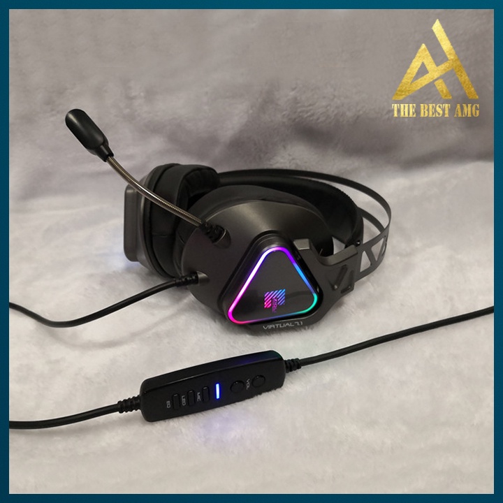 Tai Nghe Chụp Tai Gaming Có Dây Led RGB Headphone Có Mic Zidli ZH27 7.1 - Tai Nghe Máy Tính Laptop Chơi Game