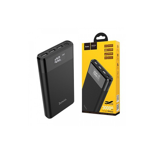 Sạc dự phòng 30.000mAH 2 đầu Micro &amp;Type C - Hoco B35E Entourage - 3 cổng USB