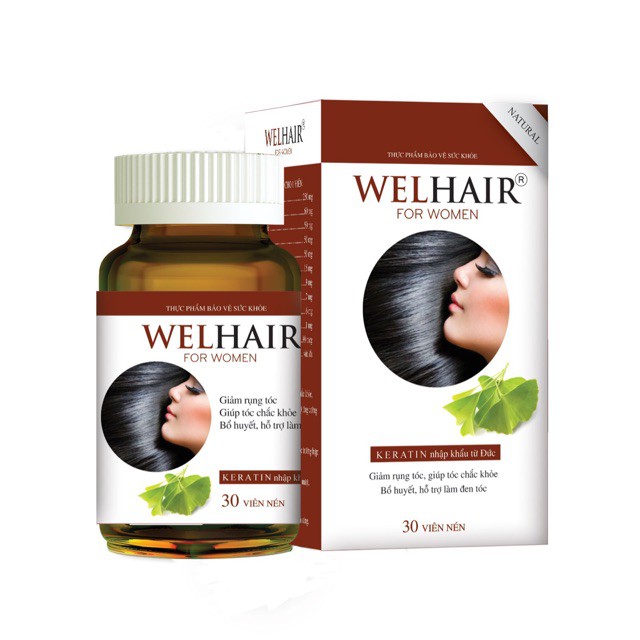 Viên uống bổ tóc Welhair for Women 30 viên - 0804181