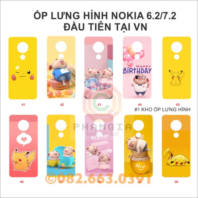(Có video) Ốp lưng in hình Nokia 7.2 / 6.2 dẻo, đẹp dễ thương (P2)