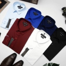 Áo Sơ Mi Nam Vải Trơn Dài Tay Hàn Quốc Chống Nhăn Chống Xù | BigBuy360 - bigbuy360.vn