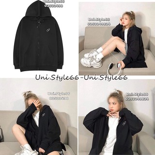 ÁO KHOÁC HOODIE THÊU HÌNH CHAI NƯỚC SIÊU CUTE - VẠT ÁO XẺ TÀ CÓ ĐỦ SIZE UNISEX
