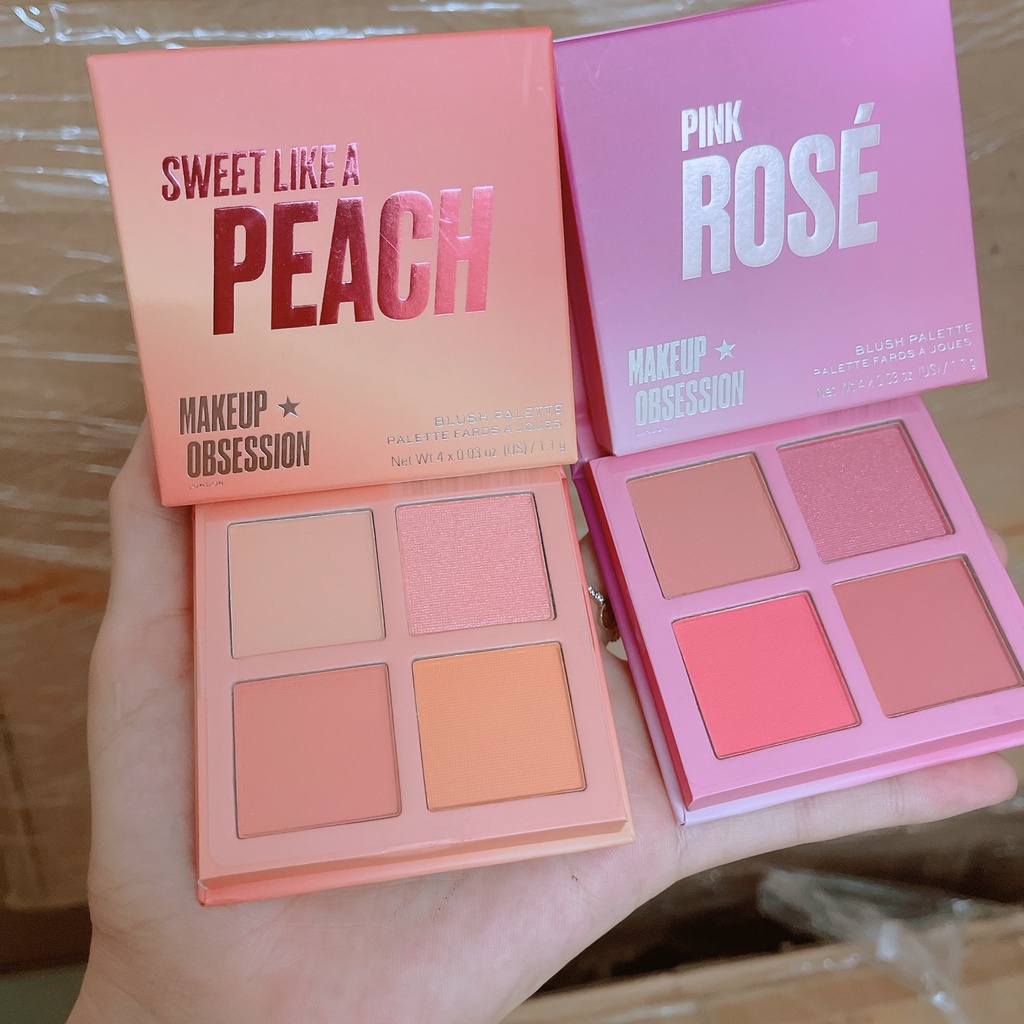 Bảng Má 4 ô Revolution Blush Palette Makeup Obsession Sweet Like A Peach 1.1g [Chính Hãng]