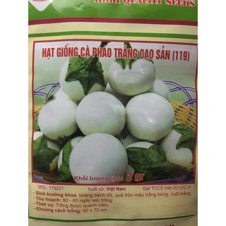 Hạt giống cà pháo trắng