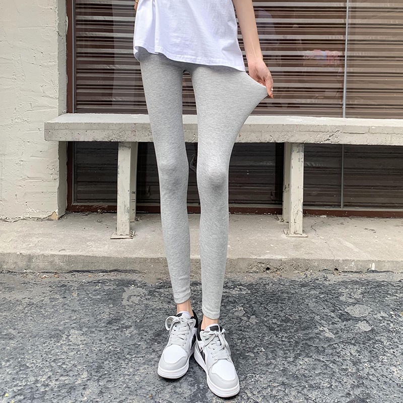 Quần Legging Thể Thao Lưng Thun Co Giãn Màu Xám Nhạt Cho Nữ | BigBuy360 - bigbuy360.vn
