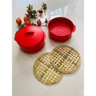 Tấm lót nồi bằng tre đan