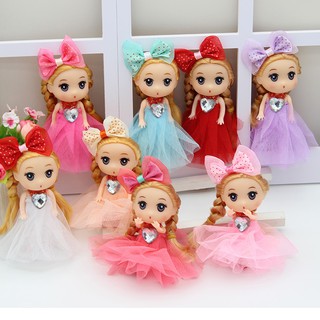 Búp bê chibi có móc khóa treo cặp xinh xắn 12cm loại móc xịn - mẫu 5