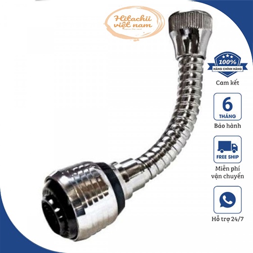 Vòi Rửa Inox Xoay 360 Độ, Tăng Áp Lực Nước Phù Hợp Với Tất Cả Loại Vòi Nối