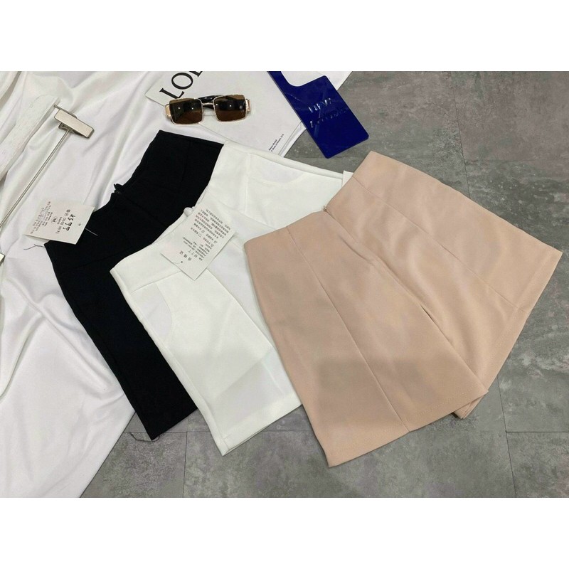 Quần Short vải cạp cao siêu tôn dáng