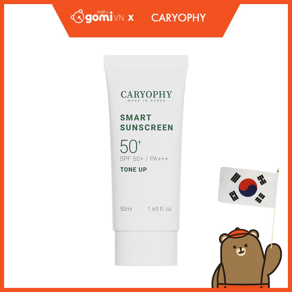 Kem Chống Nắng Nâng Tông Tự Nhiên CARYOPHY Smart Sunscreen Tone Up SPF 50+/ PA+++ 50ml GomiMall