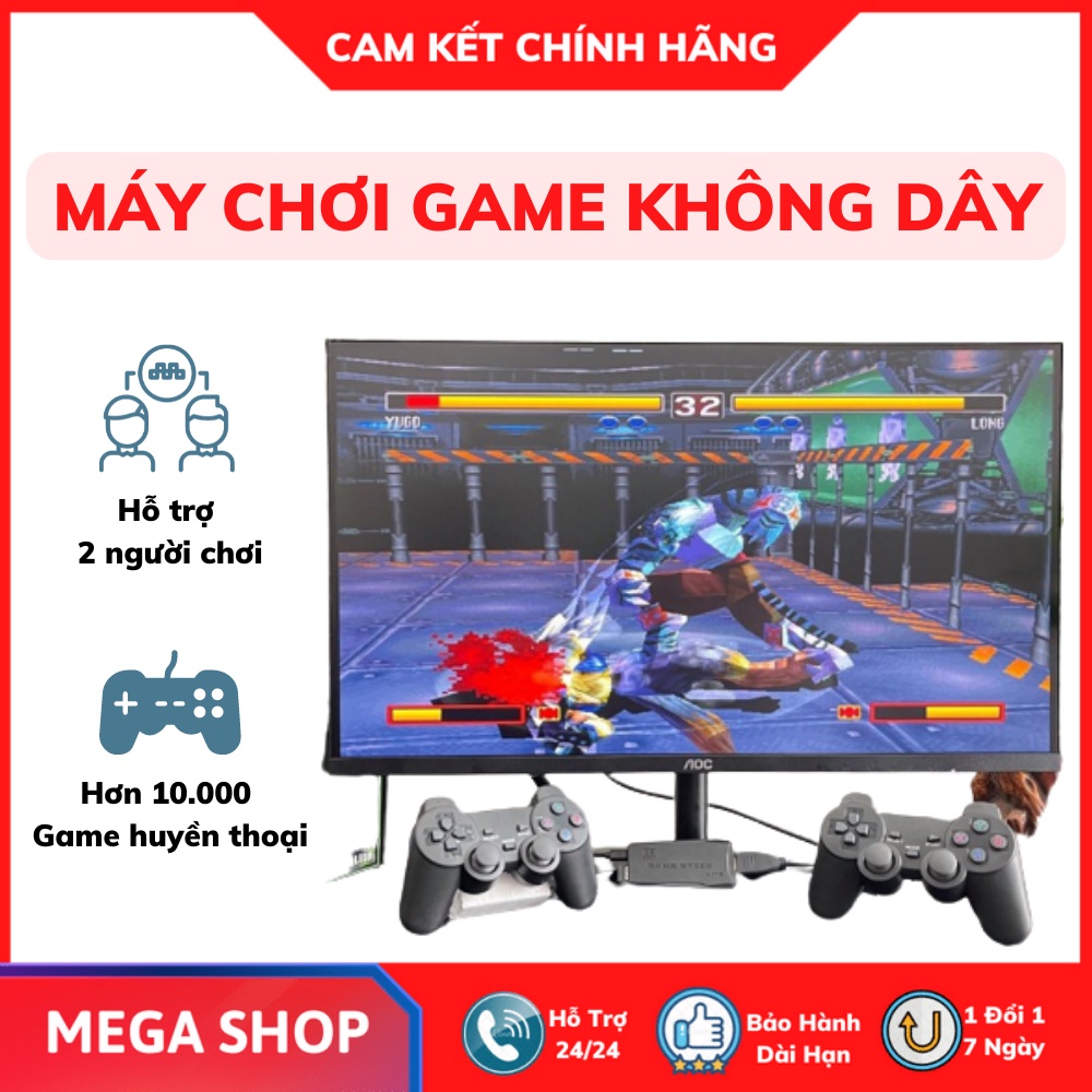 Máy chơi game cầm tay 4 nút HDMI 10000 trò chơi cổ điển Đấu Trường Thú/Đua Xe Gà/PS1/Nitendo switch/FC Compact/FC
