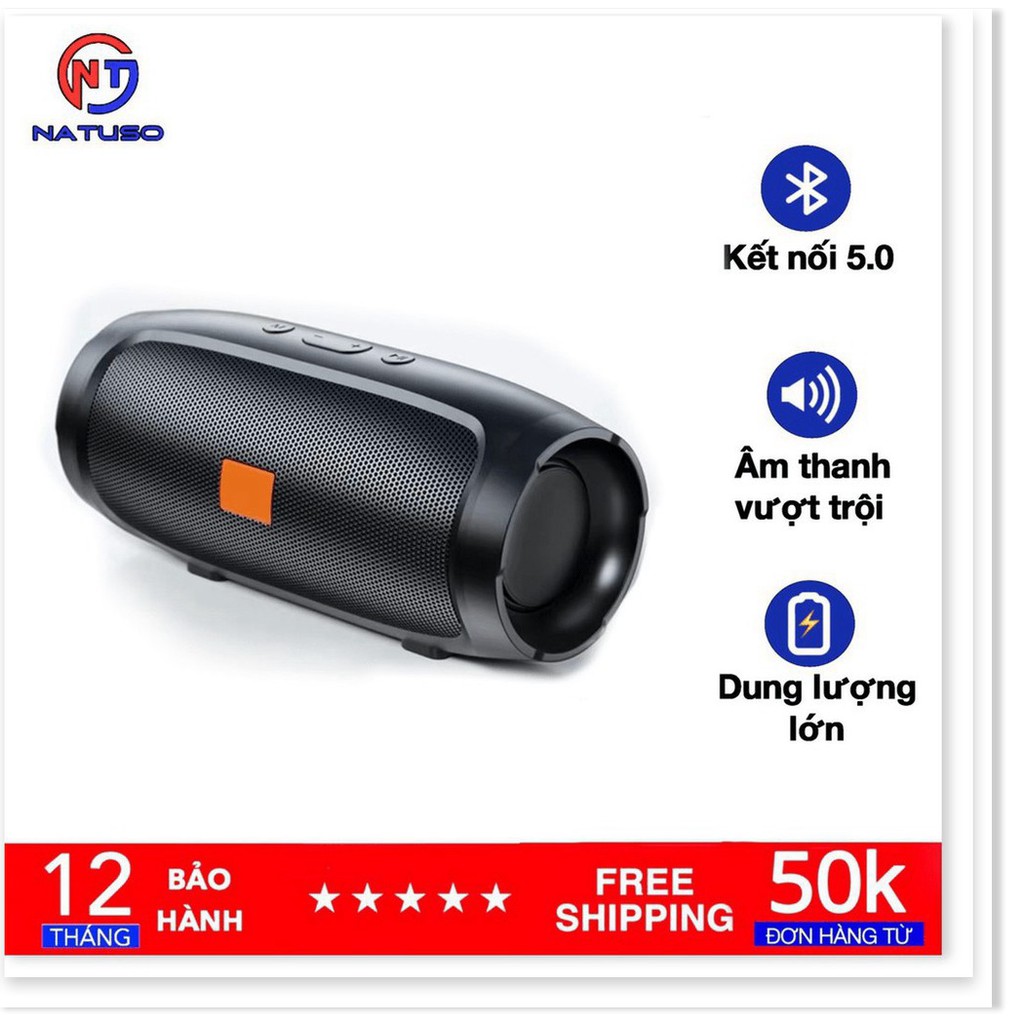 Loa bluetooth cầm tay nghe nhạc không dây để bàn nhỏ gọn Charge 3 mini hỗ trợ cắm usb và thẻ nhớ âm bass cực hay giá rẻ.