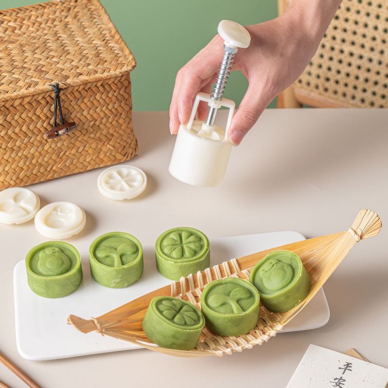 Khuôn Làm Bánh Trung Thu / Bánh Trung Thu 3D Dạng Ấn Bằng Tay 30g DIY