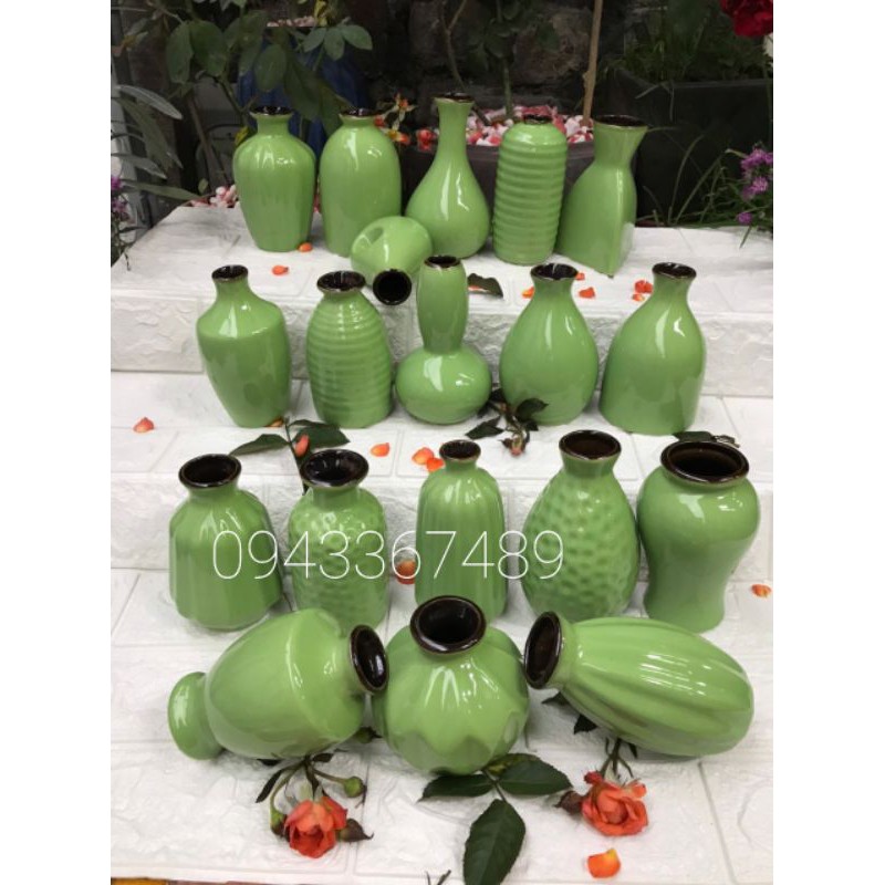 Đồng giá lọ mini,men hỏa biến,cao 6 đến14cm