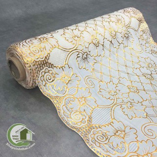 [ Khổ 50cm ] Khăn trải bàn bằng nhựa không thấm nước - [ đặt 1 lần được 50cm, cắt liền thành 1 tấm dài tùy số lần đặt ]