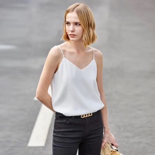 Áo 2 dây lụa hạt ngọc hàng đẹp