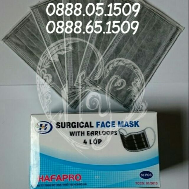 Khẩu trang than hoạt tính (50c /hộp) | BigBuy360 - bigbuy360.vn