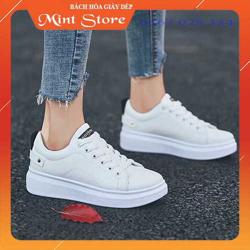 GIÀY NỮ TRẮNG 💖FREESHIP💖 GIÀY THỂ THAO NỮ ĐỘN ĐẾ 3 PHÂN MÀU TRẮNG HOT G 37 | BigBuy360 - bigbuy360.vn