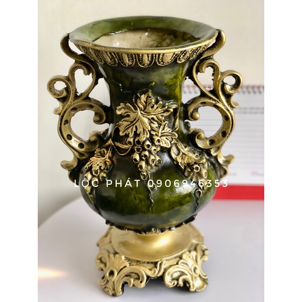 Bình cắm lông công Lộc phát cup nữ hoàng composite