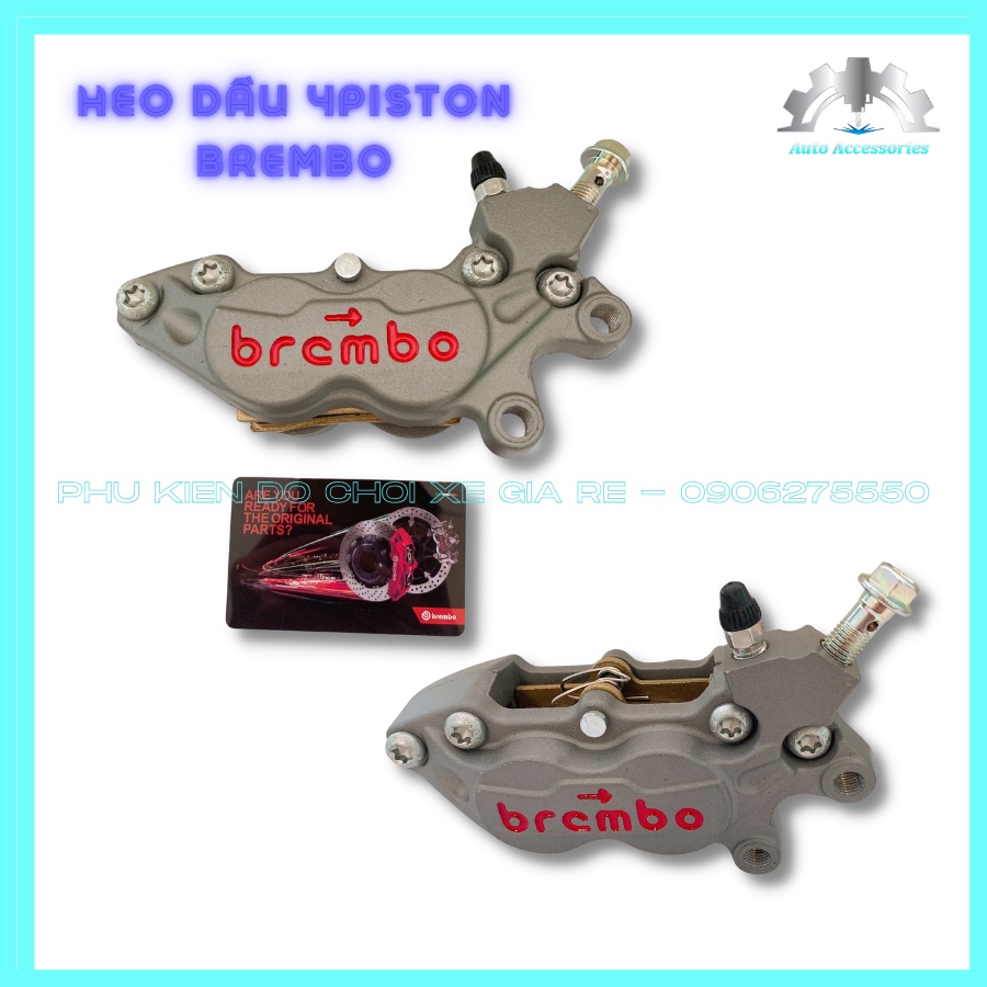 Heo Dầu Trước Brcmbe 4piston Kèm Pát CNC gắn Trước Tất Cả Xe: VARIO EXCITER WINNER SIRIUS AB WAVE RAIDER SONIC JUPITER..