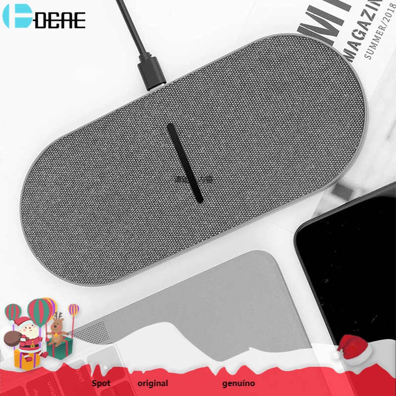 Đế Sạc Nhanh Không Dây 2 Trong 1 30W Qi Cho IPhone 13 12 Pro Max 11 XS XR X 8 20W Samsung S21 S20 S10 Xiaomi
